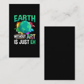 Carte De Visite Earth Without Art est juste un artiste peintre amu (Devant / Derrière)