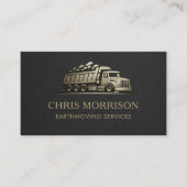 Carte De Visite Earthmoving Services Professional (Devant)