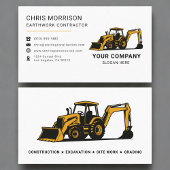 Carte De Visite Earthwork Contractor Professional