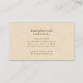 Carte De Visite Earthy Abstract Handcrafted Candles (Dos)