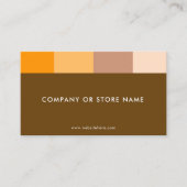 Carte De Visite Earthy Elegance | Couleurs naturelles de la terre  (Devant)