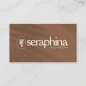 Carte De Visite Earthy Elegance Logo Beauté, Bien-être, rouille Sp (Devant)