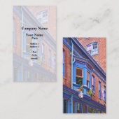 Carte De Visite Easton PA - Rue avec baie vitrée (Devant / Derrière)