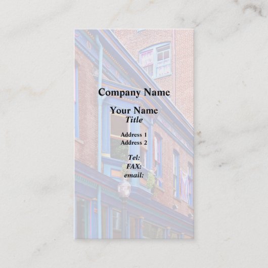 Carte De Visite Easton PA - Rue avec baie vitrée (Devant)