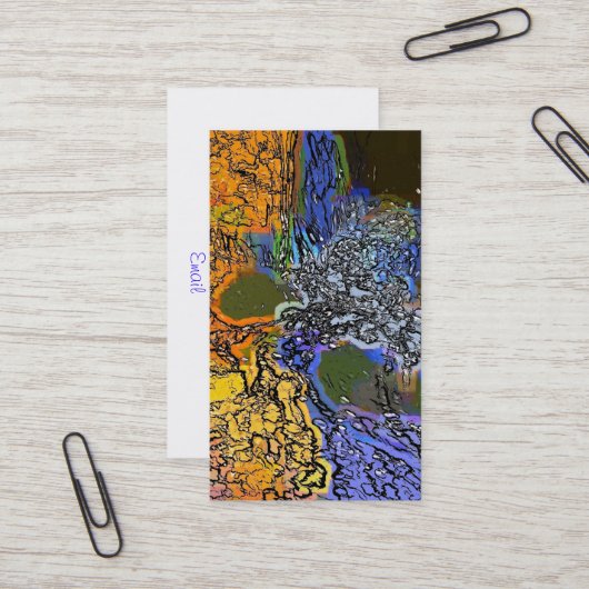 CARTE DE VISITE EAU (Devant/Arrière en situation)