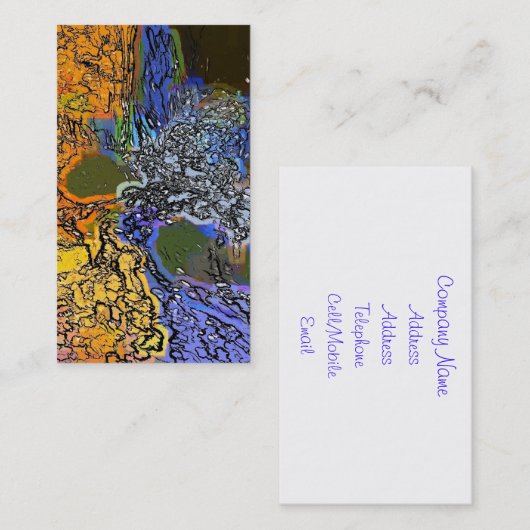 CARTE DE VISITE EAU (Devant / Derrière)