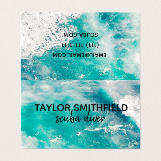 Carte De Visite Eau (Extérieur déplié)