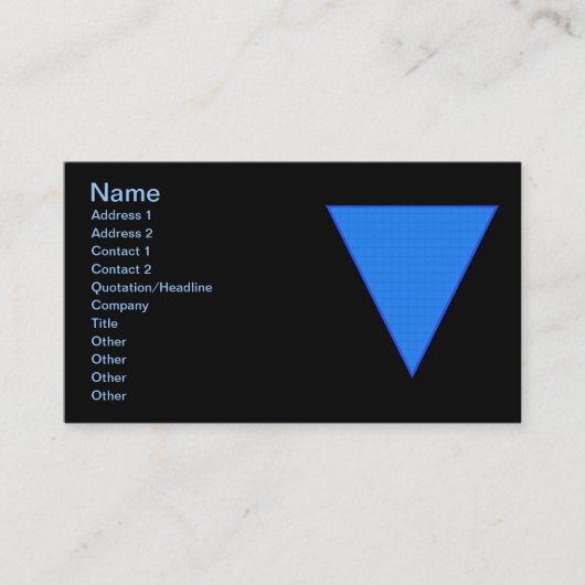 Carte De Visite Eau (Devant)