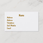 CARTE DE VISITE EAU (Dos)