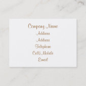 CARTE DE VISITE EAU (Dos)