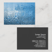Carte De Visite Eau bleue (Devant / Derrière)