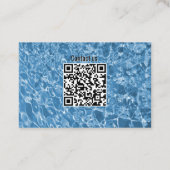 Carte De Visite Eau bleue (Dos)