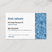 Carte De Visite Eau bleue (Devant)