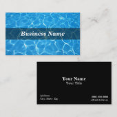 Carte De Visite Eau claire cristalline (Devant / Derrière)