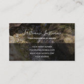 Carte De Visite Eau coulée dans un ruisseau clair pour bus de sant (Dos)