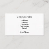 CARTE DE VISITE EAU DE LA RIVIÈRE (Dos)