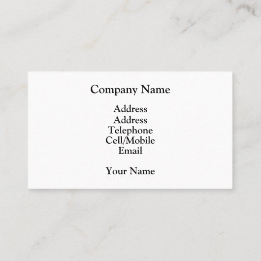 CARTE DE VISITE EAU DE LA RIVIÈRE (Dos)