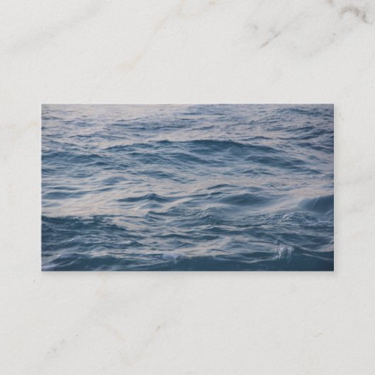 Carte De Visite Eau de mer de près (Devant)