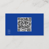 Carte De Visite Eau de piscine   ajouter QR  (Dos)