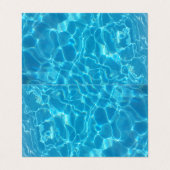 Carte De Visite Eau de piscine bleu ciel cristalline (Extérieur déplié)