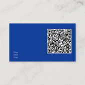 Carte De Visite Eau de piscine - code QR (Dos)