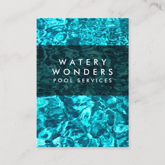 Carte De Visite Eau Éclairage Piscine Nettoyant Gardener (Devant)