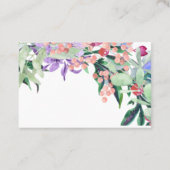 Carte De Visite Eau florale rose et olive (Dos)