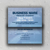Carte De Visite Eau goutte lavage pression