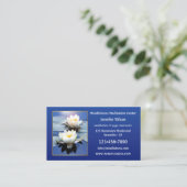 Carte De Visite Eau Lily Mindfult Méditation Yoga (Debout devant)