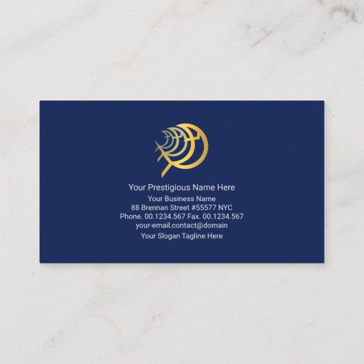 Carte De Visite Eau Luminescente Stylisée Simple Baisse Chrétienne (Dos)