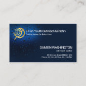 Carte De Visite Eau Luminescente Stylisée Simple Baisse Chrétienne (Devant)