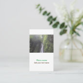 Carte De Visite eau océan plage photo ajouter nom texte place été (Debout devant)