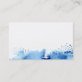 CARTE DE VISITE EAU PEINTE À LA MAIN (Dos)