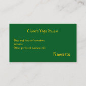 CARTE DE VISITE EAU ROSE LIMITÉE (Dos)