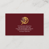 Carte De Visite Eau Rouge Sang Baisse Avec Ichthus Poisson Pastora (Dos)