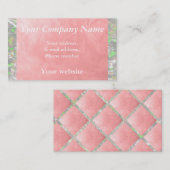 Carte De Visite Eau savonneuse épaisse 1256 rose (Devant / Derrière)