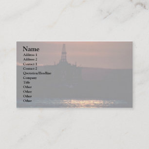 Carte De Visite Eau sombre et bleue