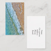 Carte De Visite Eau turquoise de la mer (Devant / Derrière)