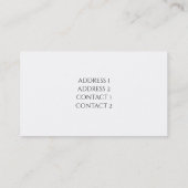 Carte De Visite eau verte jungle tropicale (Dos)