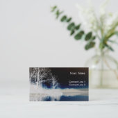 Carte De Visite Eaux bleues calmes (Debout devant)