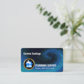 Carte De Visite Eaux de plomberie d'onde marémotrice (Debout devant)