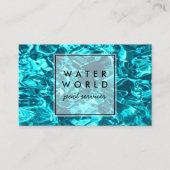 Carte De Visite Eaux Étincelles Piscine Services Photo Voyage (Devant)