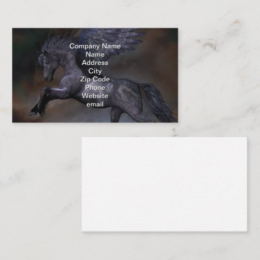 Carte De Visite Ébène (Devant / Derrière)