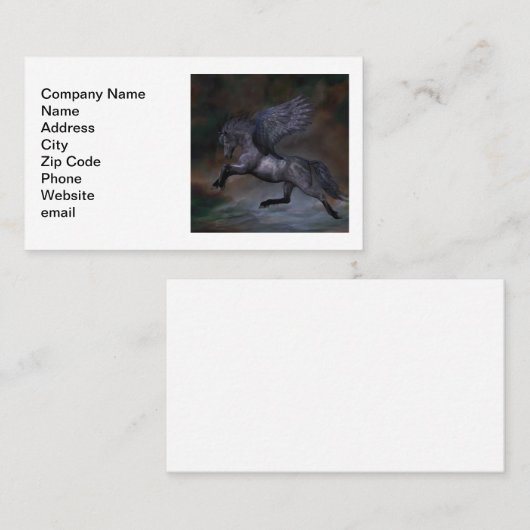 Carte De Visite Ébène (Devant / Derrière)