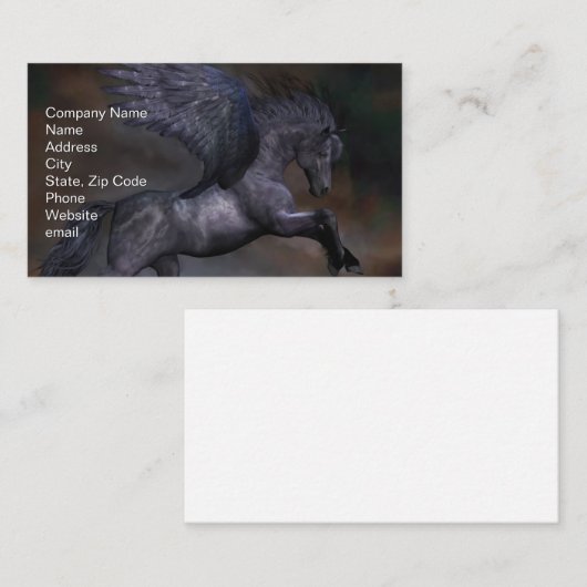 Carte De Visite Ébène (Devant / Derrière)