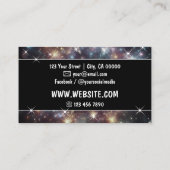 Carte De Visite Éblouissant Galaxy Nebula Parties scintillant Étoi (Dos)