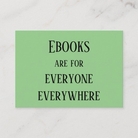 Carte De Visite Ebooks Tout Le Monde (Devant)