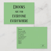 Carte De Visite Ebooks Tout Le Monde (Devant / Derrière)