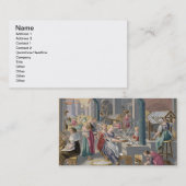 Carte De Visite Ébullition des cocons pour détruire les (Devant / Derrière)