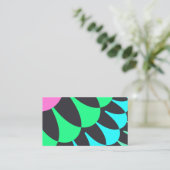 Carte De Visite Écales bleu clair et vert (Debout devant)